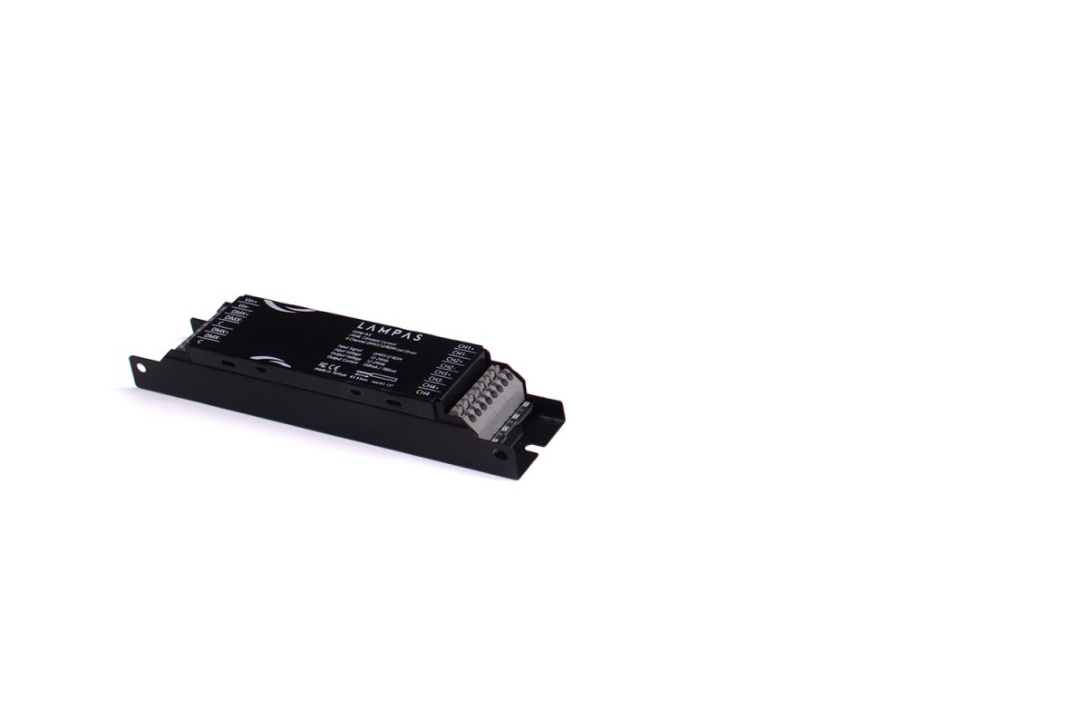 DMX CC4 DECOODER WITHOUT SCREEN DMX512 ARTNET RDM RGB RGBW CONSTANT CURRENT